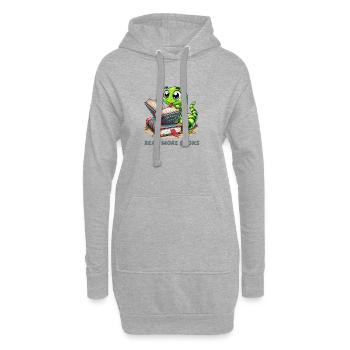 Bande dessinée Snake Books - Sweat-shirt à capuche long Femme - gris chiné - Devant