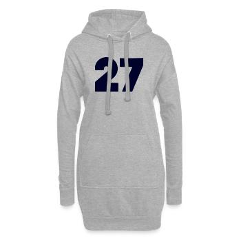 Fett 27 Numerisches Emblem - Hoodie-Kleid - Grau meliert - Vorne