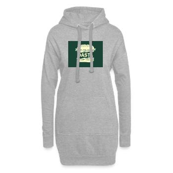 Dasta Sandwich Minimal sur Vert - Sweat-shirt à capuche long Femme - gris chiné - Devant