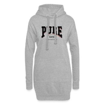 Pure HAte - Hoodie-Kleid - Grau meliert - Vorne