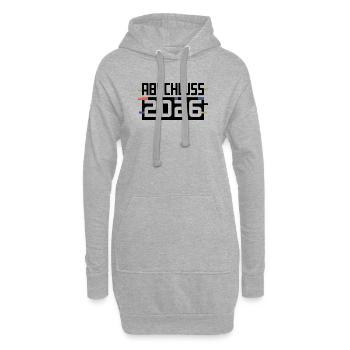 Design de la remise des diplômes 2026 - Sweat-shirt à capuche long Femme - gris chiné - Devant