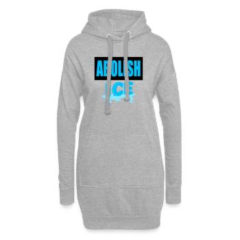Abolish I.C.E :  - Sweat-shirt à capuche long Femme - gris chiné - Devant