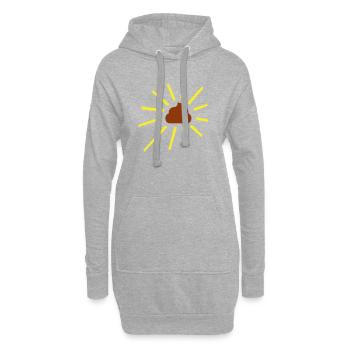 Kacke scheint - Hoodie-Kleid - Grau meliert - Vorne