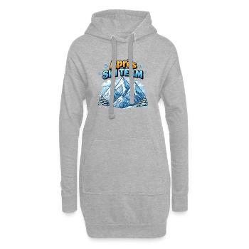 Après Ski Team Berglandschaft - Hoodie-Kleid - Grau meliert - Vorne