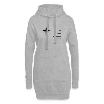 Apocalypse 1,4 est , était , doit venir - Sweat-shirt à capuche long Femme - gris chiné - Devant