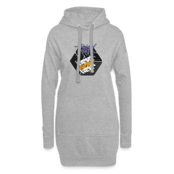 Fran Hero WOD Cross Training Dark Graphic Version Grafik - Hoodie-Kleid - Grau meliert - Vorne