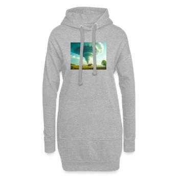 Tornade La tempête qui change tout - Sweat-shirt à capuche long Femme - gris chiné - Devant