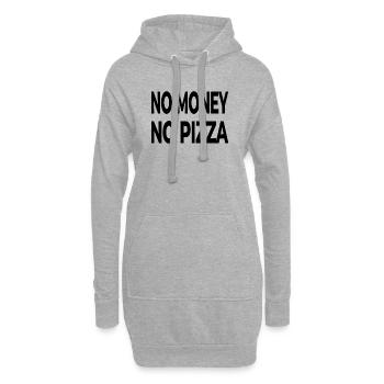 Pizza - Hoodie-Kleid - Grau meliert - Vorne
