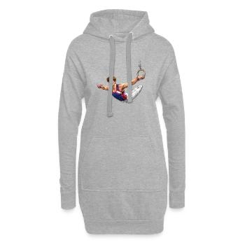 Turner am Ring Iron Cross Illustration - Hoodie-Kleid - Grau meliert - Vorne