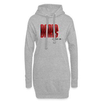 DARTS Match lancé - Sweat-shirt à capuche long Femme - gris chiné - Devant