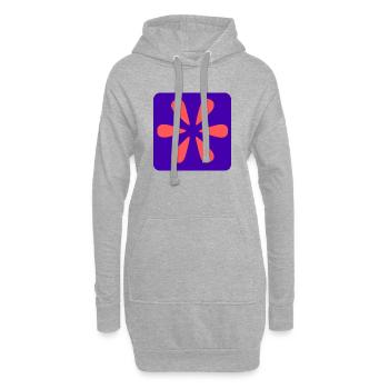 NACHRICHT. ZITATE. ZITATE. HUMOR. LUSTIG. PAPA - Hoodie-Kleid - Grau meliert - Vorne