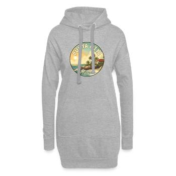 Entdecken Sie Punta Mita in Mexiko – tropisches Paradies - Hoodie-Kleid - Grau meliert - Vorne