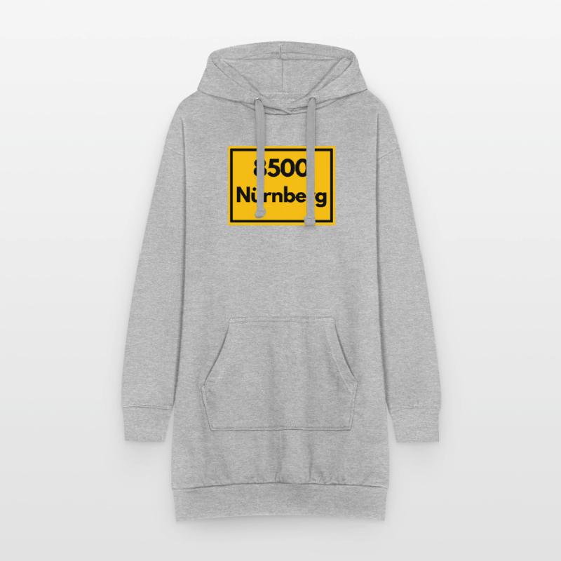 OLD POSTCODE POSTCODE RETRO 8500 NÜRNBERG FRANKEN Hoodie Dress