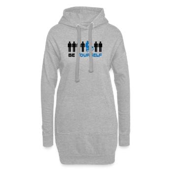 Radball, Cycleball, Hallenradsport - Hoodie-Kleid - Grau meliert - Vorne