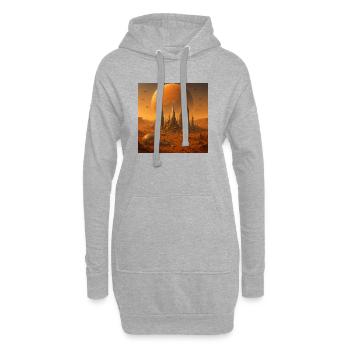 RockyZoo65 - Hoodie Dress - heather grey - Front