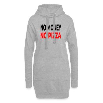 Pizza - Sweat-shirt à capuche long Femme - gris chiné - Devant