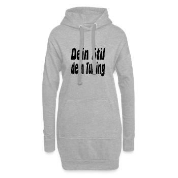 Tuning - Hoodie-Kleid - Grau meliert - Vorne