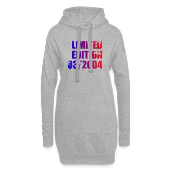 22e anniversaire Édition Limitée 03/2004 - Sweat-shirt à capuche long Femme - gris chiné - Devant
