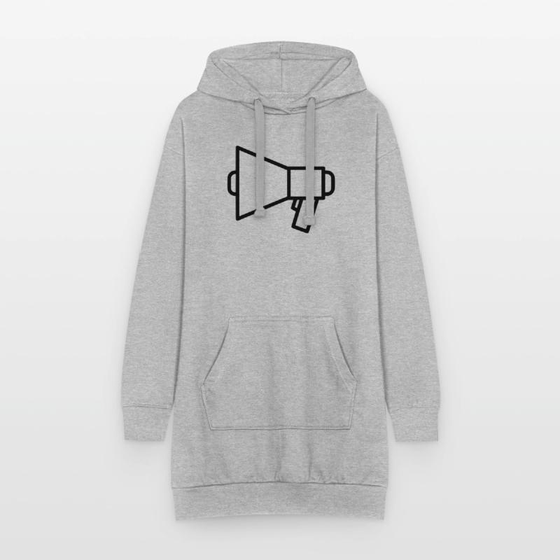 Megaphone Speaker Protest Hoodie Dress