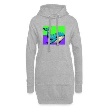 Wal - Hoodie-Kleid - Grau meliert - Vorne