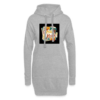 GriaB di Kerle! Bunte Städte-Collage - Hoodie-Kleid - Grau meliert - Vorne