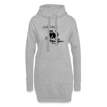 Frère Raton laveur - Sweat-shirt à capuche long Femme - gris chiné - Devant