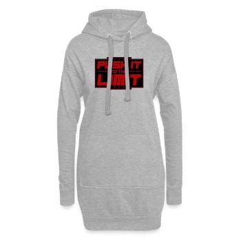 Push It To The Limit - Hoodie-Kleid - Grau meliert - Vorne