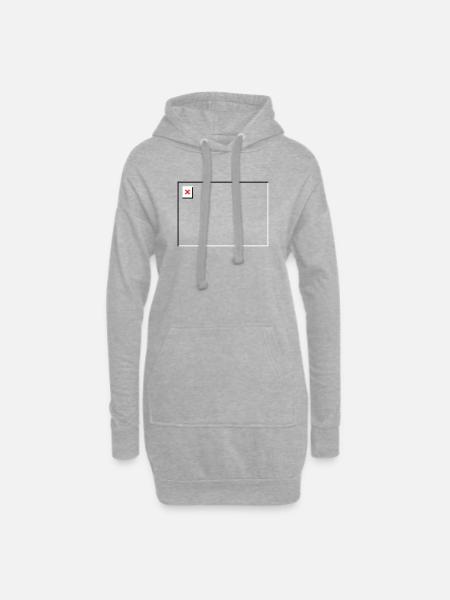 Missing Image – File Not Found Landscape - Hoodie Dress - heather grey