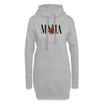 Mama – Vintage Blumen Design Geschenkidee - Hoodie-Kleid - Grau meliert - Vorne
