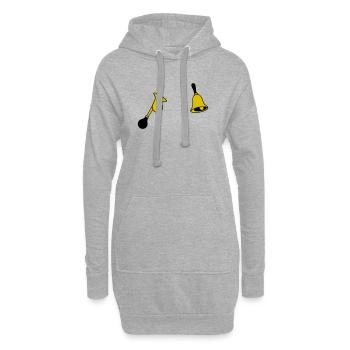 Glocke & Hupe - Hoodie-Kleid - Grau meliert - Vorne