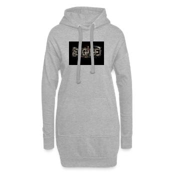 SteamGear-Ingenieursbuchstaben - Hoodie-Kleid - Grau meliert - Vorne