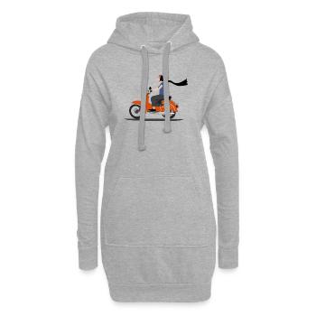 SERBSKA HOLCA MOPED - Hoodie-Kleid - Grau meliert - Vorne