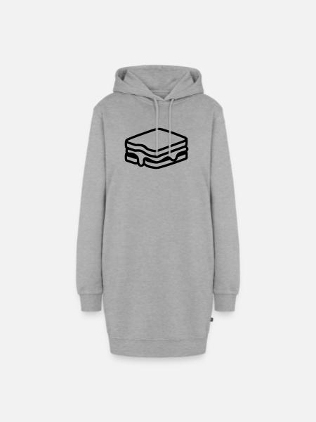 Sandwich - Hoodie-Kleid - Grau meliert