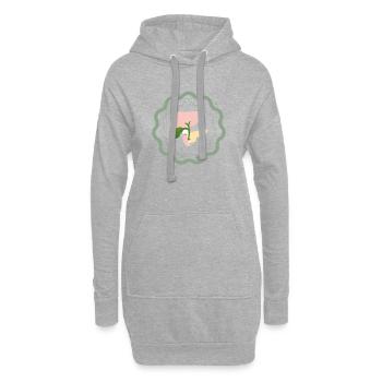 Anatomie Modell - Hoodie-Kleid - Grau meliert - Vorne