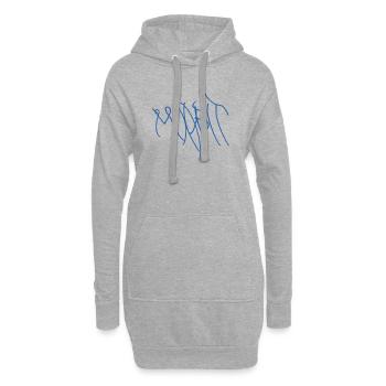 Idée de cadeau pour de vrais Moabites - Sweat-shirt à capuche long Femme - gris chiné - Devant