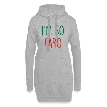 Faro Portugal - Hoodie-Kleid - Grau meliert - Vorne
