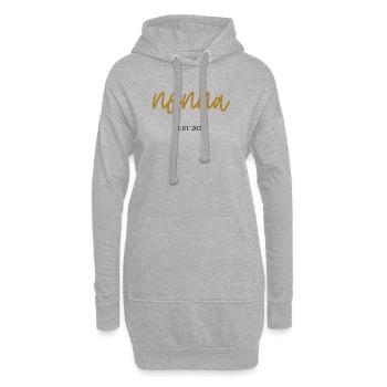 Nonna Est 2026 - Sweat-shirt à capuche long Femme - gris chiné - Devant