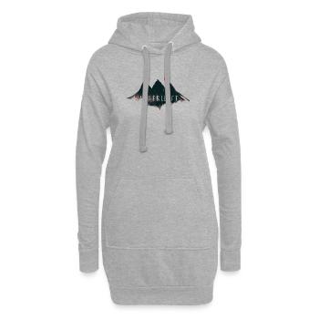 Urban Mountain - Nature Vibes by Free Art - Hoodie-Kleid - Grau meliert - Vorne