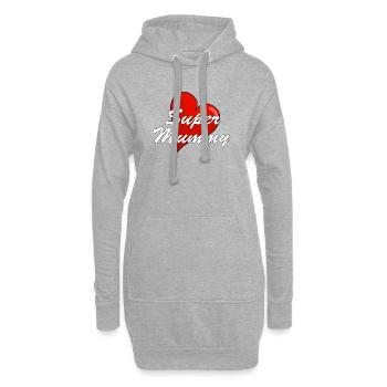 SUPER MUMMY - Hoodie-Kleid - Grau meliert - Vorne