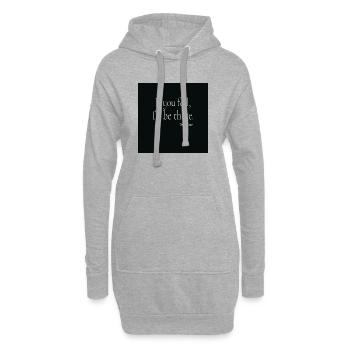 If You Fall Typography Poster Design - Hoodie-Kleid - Grau meliert - Vorne
