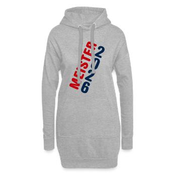Meister 2026 Meisterschaft - Hoodie-Kleid - Grau meliert - Vorne