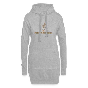 MY DOG IS MY SOULMATE - Hoodie-Kleid - Grau meliert - Vorne