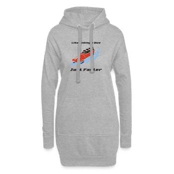 Bobsport: Like Riding a Bus, Just Faster. - Hoodie-Kleid - Grau meliert - Vorne