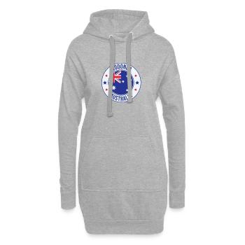 Wodonga Australia Abzeichen - Hoodie-Kleid - Grau meliert - Vorne