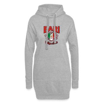 Cœur Bari des Pouilles - Sweat-shirt à capuche long Femme - gris chiné - Devant