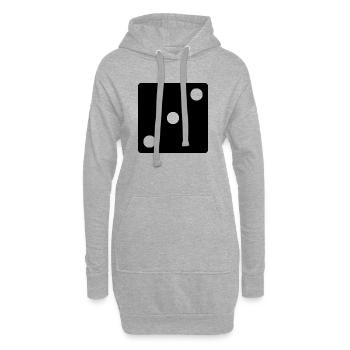 Le jeu dit - Sweat-shirt à capuche long Femme - gris chiné - Devant