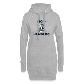 Moin Hamburg Vintage  - Hoodie-Kleid - Grau meliert - Vorne