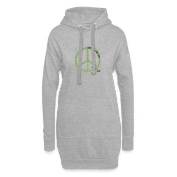 meh Peace - Hoodie-Kleid - Grau meliert - Vorne