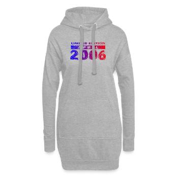 20e anniversaire édition limitée 04/2006 - Sweat-shirt à capuche long Femme - gris chiné - Devant