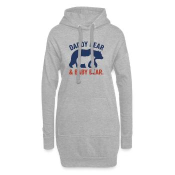 Vatertag Shirt, Geschenkidee für papa, Hoodie - Hoodie-Kleid - Grau meliert - Vorne